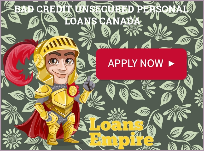 Bad Credit Unsecured Personal Loans Canada